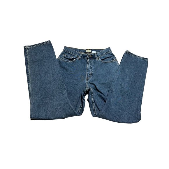 L.L. Bean Straight Cut Jeans Blue Size 8 - Picture 1 of 6